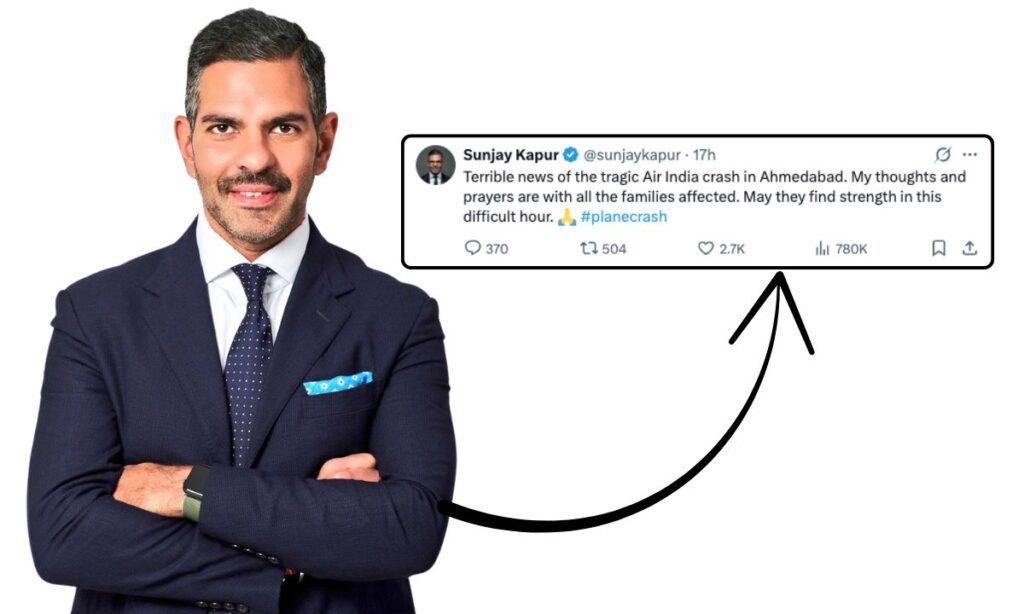 Sanjay kapur Tweet