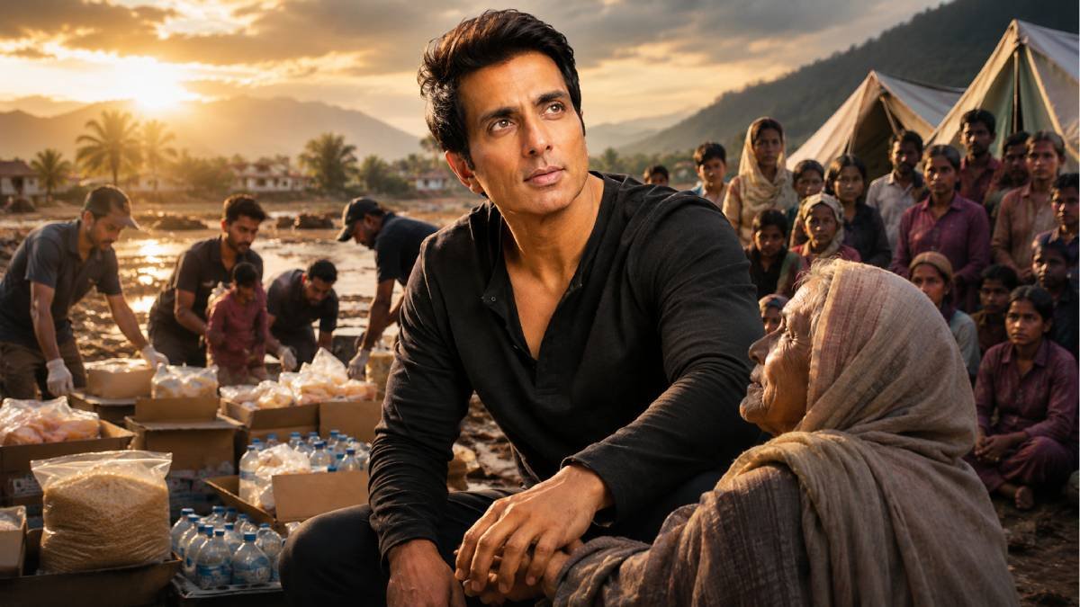 “नेपाल, आप अकेले नहीं हैं” — बाढ़ की तबाही के बीच खाना और आश्रय लेकर पहुंच रहे सोनू सूद