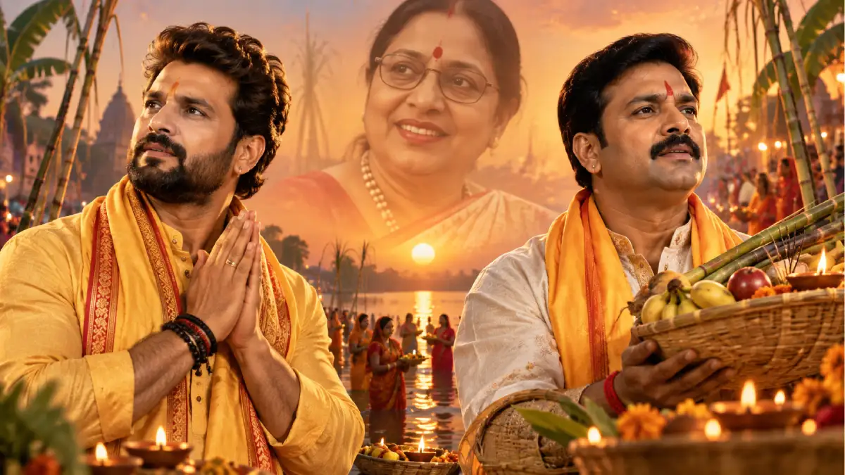 छठ गीतों में खेसारी बनाम पवन सिंह: 15.3 करोड़ vs 13.5 करोड़ व्यूज़ — छठ पूजा 2026 की तारीख़ और शारदा सिन्हा के सदाबहार गीत